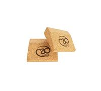 Yoga-Mad Lot de 2 Mini Paires de Cales en liège, Format de Poche, matériau Naturel respectueux de l'environnement pour débutants et Professionnels