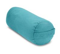 Yoga-Mad Traversin de yoga en sarrasin écologique, 61 cm x 23 cm, housse amovible lavable, idéal pour le yoga, la méditation et le soutien général