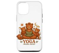 Yoga Mama Bear Cadeau Amusant pour Mamans Mindfulness Wellness Coque pour iPhone 12/12 Pro