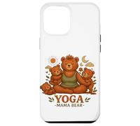Yoga Mama Bear Cadeau Amusant pour Mamans Mindfulness Wellness Coque pour iPhone 12 Pro Max