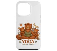 Yoga Mama Bear Cadeau Amusant pour Mamans Mindfulness Wellness Coque pour iPhone 13 Pro