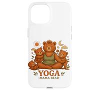 Yoga Mama Bear Cadeau Amusant pour Mamans Mindfulness Wellness Coque pour iPhone 15