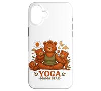 Yoga Mama Bear Cadeau Amusant pour Mamans Mindfulness Wellness Coque pour iPhone 16 Plus
