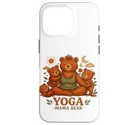 Yoga Mama Bear Cadeau Amusant pour Mamans Mindfulness Wellness Coque pour iPhone 16 Pro