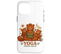 Yoga Mama Bear Cadeau Amusant pour Mamans Mindfulness Wellness Coque pour iPhone 16 Pro Max