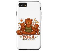 Yoga Mama Bear Cadeau Amusant pour Mamans Mindfulness Wellness Coque pour iPhone SE (2020) / 7/8