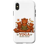 Yoga Mama Bear Cadeau Amusant pour Mamans Mindfulness Wellness Coque pour iPhone X/XS