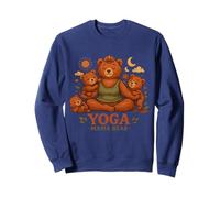 Yoga Mama Bear Cadeau Amusant pour Mamans Mindfulness Wellness Sweatshirt