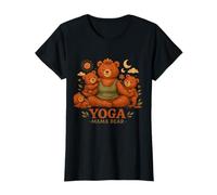 Yoga Mama Bear Cadeau Amusant pour Mamans Mindfulness Wellness T-Shirt