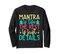 Yoga Mantra Is Life Rest Just Details Funny Yoga Manche Longue
