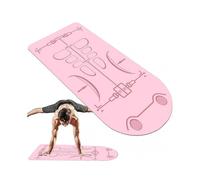 Yoga Mat Extra Long Non Slip 5.25x2.3ft Pink for Women Workout Mat Knee Joint Protector Pad Ab Roller Wheel