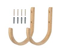 Yoga Mat Holder, Wooden Storage Set, Wall Mount Rack with Screw Fixed Support, Exercise Organizer with Stable Load Bearing Design, Yoga Mat Wall Storage, for Home Gym Exercise Fitness Accessories