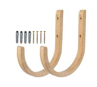 Yoga Mat Storage Rack 2PC Wooden With Screws Wall Mount For Home Gym Indoor Exercise Fitness