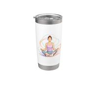 Yoga Méditation Calme Esprit Adeptive Wellness Gobelet isotherme en acier inoxydable double paroi