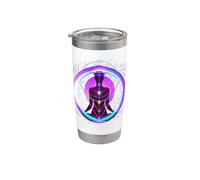Yoga Méditation Kundalini Chakra Énergie Gobelet isotherme en acier inoxydable double paroi