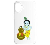 Yoga Méditation Spirituelle Dieu Hindou Krishna Coque pour iPhone 16 Plus