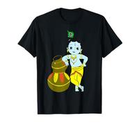 Yoga Méditation Spirituelle Dieu Hindou Krishna T-Shirt