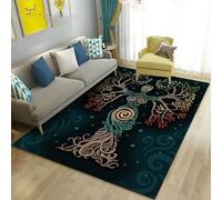 Yoga Méditation Sport Fitness Tapis Salon 140 X 200 Cm 3D Imprimé 100% Polyester Doux À Poils Courts Tapis Antidérapant pour Chambre Cuisine Salle De Bains Hôtel Restaurant Tapis -5Q5D9H5L6G7B8