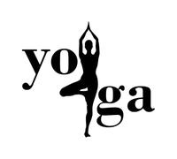 Yoga Murale Yoga Hindou Spirituel Stickers Muraux Amovible Vinyle Sticker Mural Pour La Décoration Intérieure Yoga Posture Art-L-74x84cm-Black