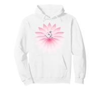 Yoga Om Lotus White Sweat à Capuche