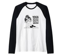 Yoga : Parce Que Frapper Les Gens n'est Pas Une Bonne méditation Manche Raglan