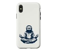 Yoga Paresseux Méditer Namaste Relaxation Profonde Coque pour iPhone X/XS