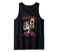 Yoga pour Chien Akita ou Wine I Feel Fine - DIGOR Funny Débardeur