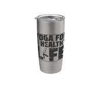 Yoga pour une vie saine Gobelet isotherme en acier inoxydable double paroi