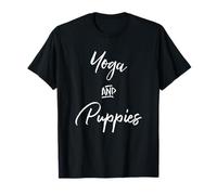 Yoga & Puppies Namastay Home with Dog Doing Yoga Lovers Yogi T-Shirt