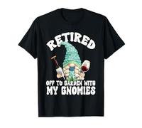 Yoga Retirement GNOME Graphic for Wine Mom Retired Grandma T-Shirt