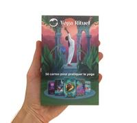 Yoga Rituel Jeu de 56 Cartes de Yoga illustrées pour Apprendre Les Postures et la philosophie du Yoga - Made in France