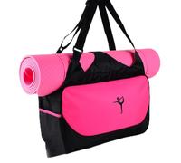 Yoga Sac Gym Tot Tote Sac Grande capacité Polyester Material Viscosité Design 48x24x16cm 18.9x9.4x6.3 Pouces pour Femmes Sports Yoga Activités extérieures intérieures 4 Couleurs (Rose)