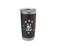 Yoga Space Mindful Astronaute Planète Outer Spaceman Galaxie Gobelet isotherme en acier inoxydable double paroi