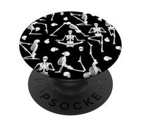 Yoga squelettes os Anatomie crâne Effrayant Macabre Sinistre PopSockets PopGrip Adhésif