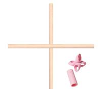 Yoga Stick - 2 Pieces Pilates Stretching Pole for Runners Beginners | Neck Hump Corrector Pole for Runners Beginners Professionals Home Office Gym Studio Living Room