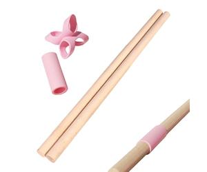 Yoga Stick - 60cm Pilates Stretching Pole | 2 Pieces Adult Hump Corrector Bar | Portable Corrector for Runners Beginners Professionals Home Office Gym Studio Living Room, Physical