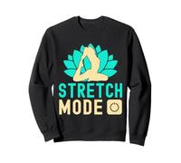 Yoga Stretch Mode on Funny Yoga Sweatshirt