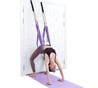 Yoga Stretching Strap, Adjustable Height Leg Stretcher Waist Back Stretch Band, Exercises Door Flexibility Tensile Trainer for Rehab Pilates Dance Splits