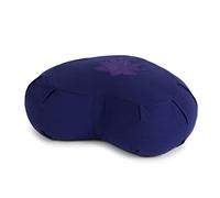 Yoga Studio Coussin de méditation ZAF/CRES/Purp/LOT/YS - Motif Croissant de Sarrasin et Feuilles de Lotus, Taille Normale