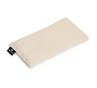 Yoga Studio Coussin de yoga bio parfumé à la lavande et aux graines de lin pour yeux fatigués et maux de tête 23 x 12/13 cm, Blanc naturel (écru)., 23cm x 12/13cm, weight, 200g