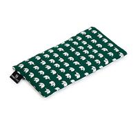 Yoga Studio Coussin de yoga bio parfumé à la lavande et aux graines de lin pour yeux fatigués et maux de tête 23 x 12/13 cm, ., Éléphant vert