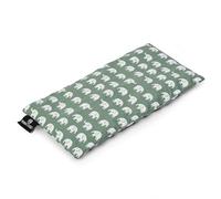 Yoga Studio Coussin pour les yeux | Housse 100 % coton bio | Oreiller de yoga à la lavande bio et graines de lin | Masque lesté pour les yeux anti-stress, relaxation, aromathérapie, yeux fatigués