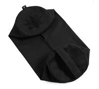 Yoga Studio Housse de traversin de rechange en coton bio avec poignée et fermeture éclair (noir)