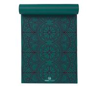 Yoga Studio Tapis de yoga conçu - 183 cm x 61 cm, antidérapant, durable, PVC, pour yoga et exercice, bleu sarcelle