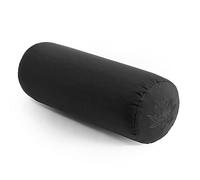 Yoga Studio YS/Lotus/BWBolster/GraphGrey Organic Sarrasin Bolster Coussin de méditation en coton avec fermeture éclair YKK, Gris graphite 23 cm x 61 cm