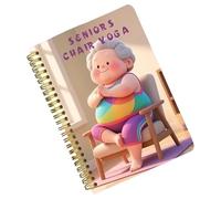 Yoga sur chaise pour perdre du poids : journal complet d'exercices assis, carnet de planification de contrôle du poids, organisateur d'activités de style de vie | Compagnon de fitness pratique pour