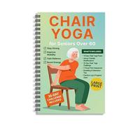 Yoga sur chaise pour personnes âgées de plus de 60 ans, guide d'exercices de planification de yoga assis en douceur sur 30 jours, manuel d'instructions étape par étape pour les personnes âgées et