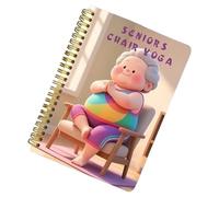 Yoga Sur Chaise Pour Personnes Âgées - Tableau D'exercices 1 Pièce, Planificateur D'étirements Et De Mobilité, Guide D'entraînement D'équilibre Assis, Affiche De Bien-être Pour Le Fitness | Routine De