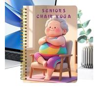 Yoga sur Chaise pour Seniors | Poster D'Exercices Sur Chaise | Guide De Fitness Pour Renforcement Musculaire Minceur Quotidien Débutants Hommes Régime Alimentaire Personnes Âgées