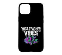 Yoga Teacher Vibes Dripping Lotus Flower Aesthetic Coque pour iPhone 15 Plus